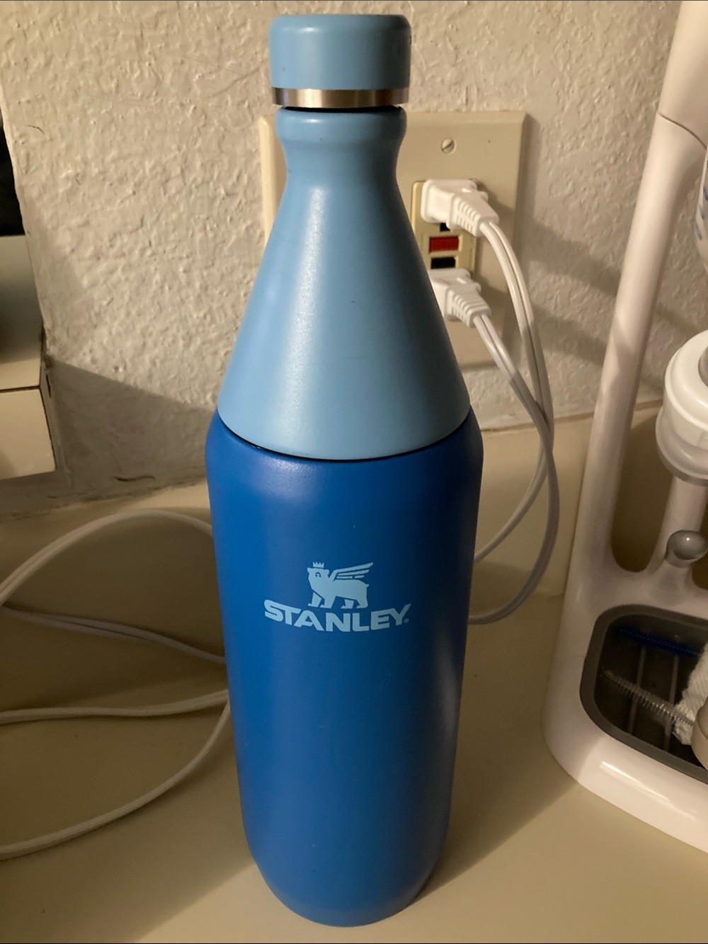 Stanley Two-Tone Light Blue and Royal Blue Insulated Bottle